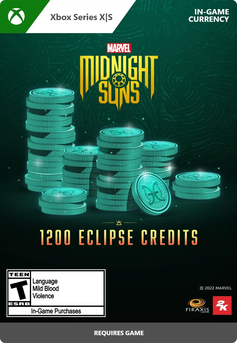 2K GAMES 2K GAMES 7F6-00519 Marvel's Midnight Suns 1200 Eclipse Credits downloadable game — product photo