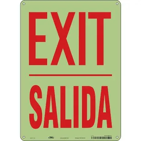 Condor Condor 480M94 Exit Sign 10" W 14" H White — product photo