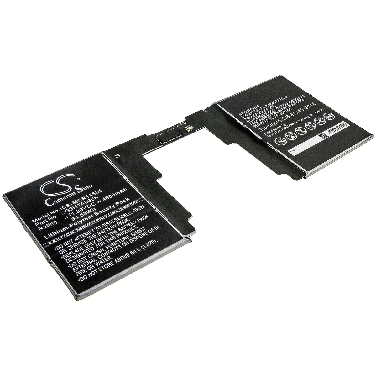 Cameron &amp; Co Cameron &amp; Co DS-CS-MCR135SL 11.36V 4.8Ah Battery — product photo