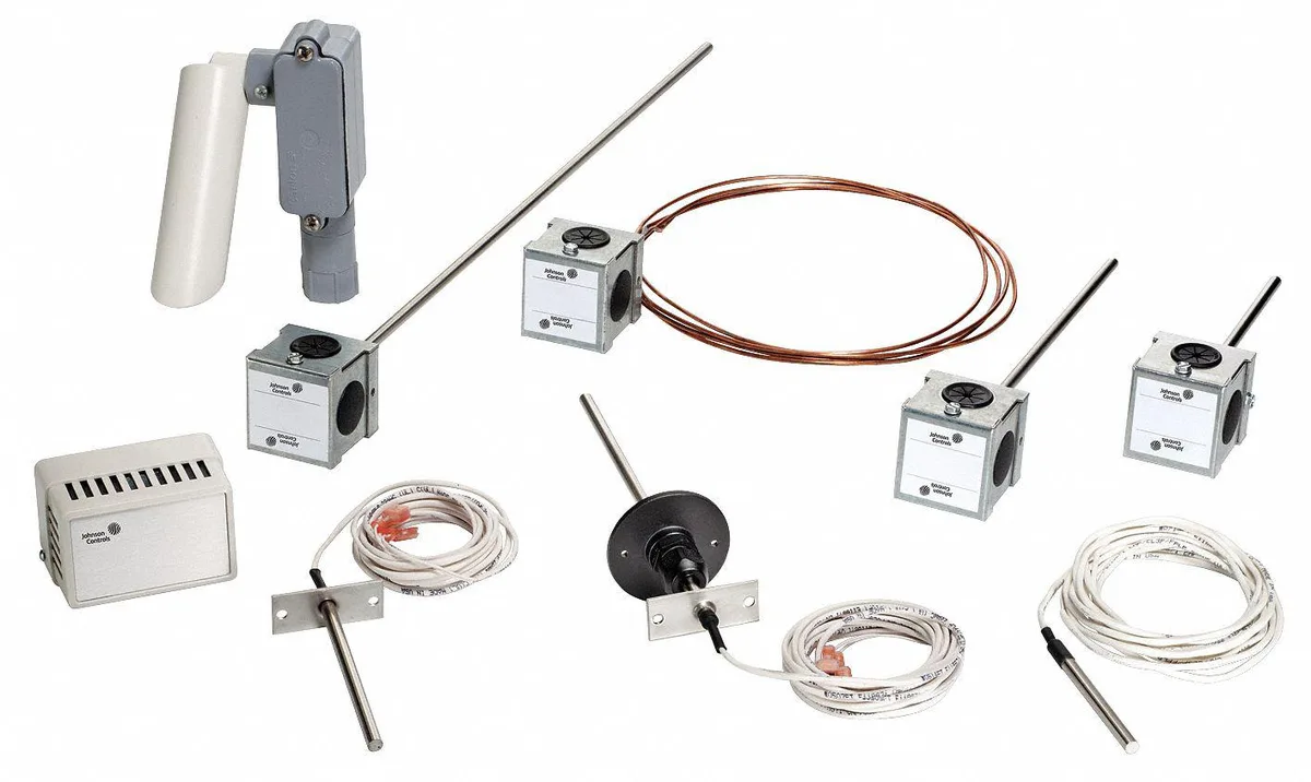Johnson Controls nickel 1k ohm flush-mount temperature sensor steel housing