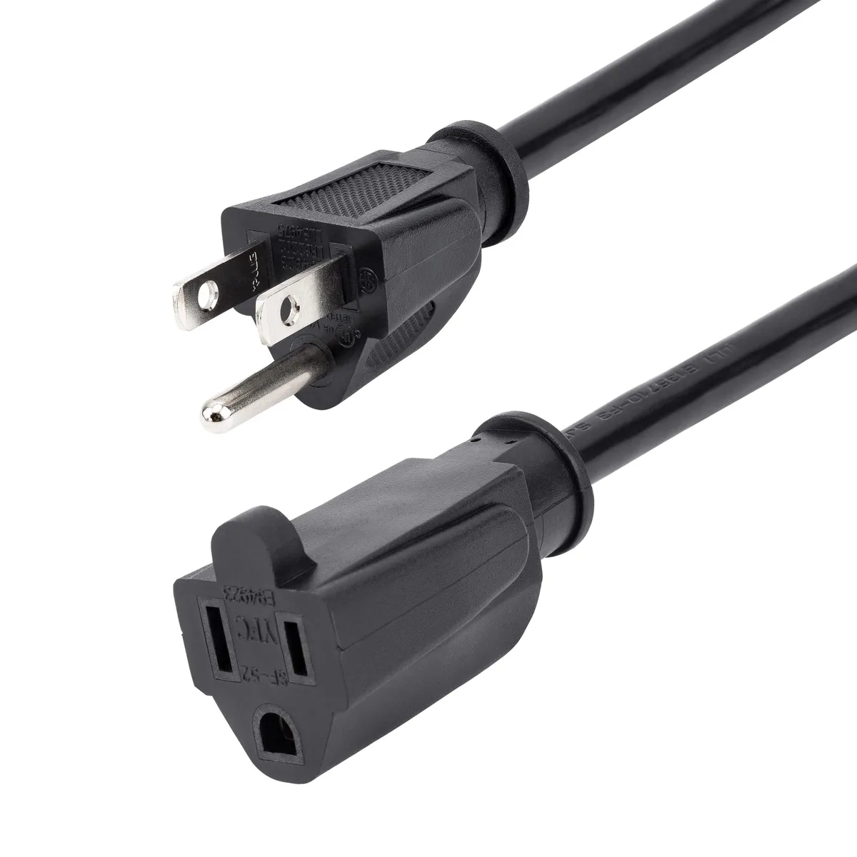  StarTech.com PAC1013 AC Power Cord 3ft 16AWG 13A 125V NEMA 5-15R to 5-15P Black — product photo