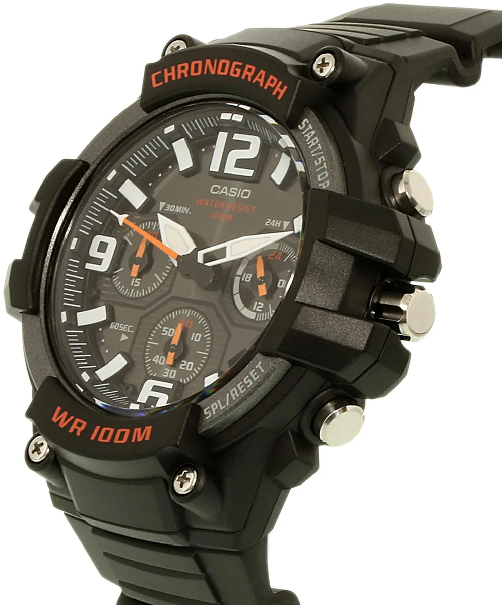 CASIO CASIO MCW100H-1AV 50 mm resin chronograph watch — product photo