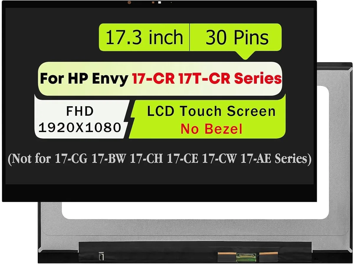 NUOLAISUN NUOLAISUN 17.3" FHD 1920*1080 laptop screen N13553-001 N46436-001 no bezel — product photo