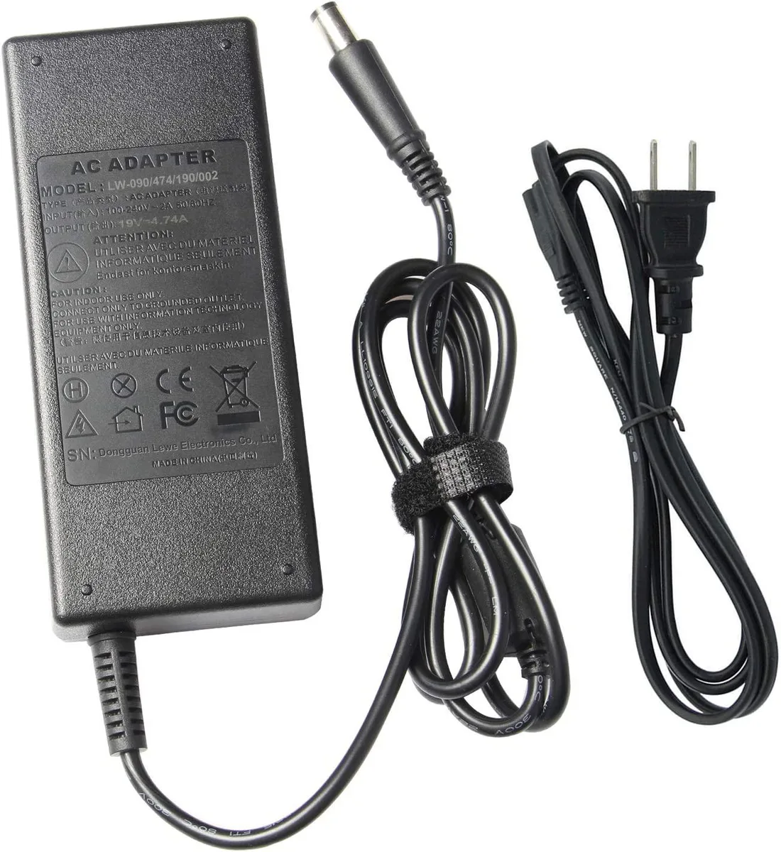 myVolts myVolts LW-090/474/190/002 90W 19V laptop AC adapter — product photo