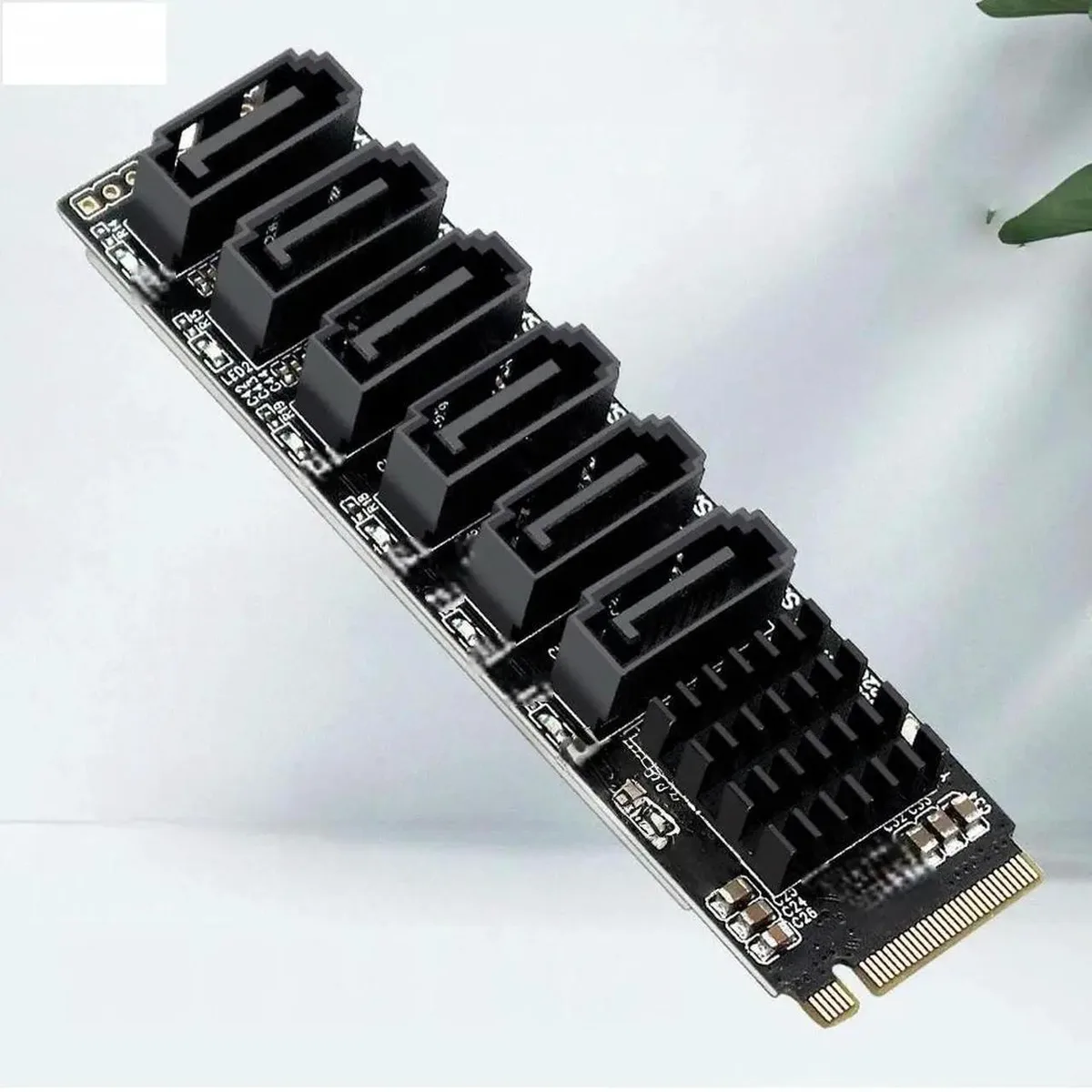 Vszerda Vszerda NVMe to SATA Expansion Card M.2 to SATA Adapter Port Multiplier — product photo