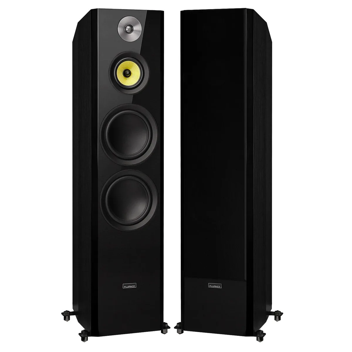Fluance Fluance HFF 3-Way Floorstanding Tower Speakers Dual 8" Woofers Black Ash Pair — product photo