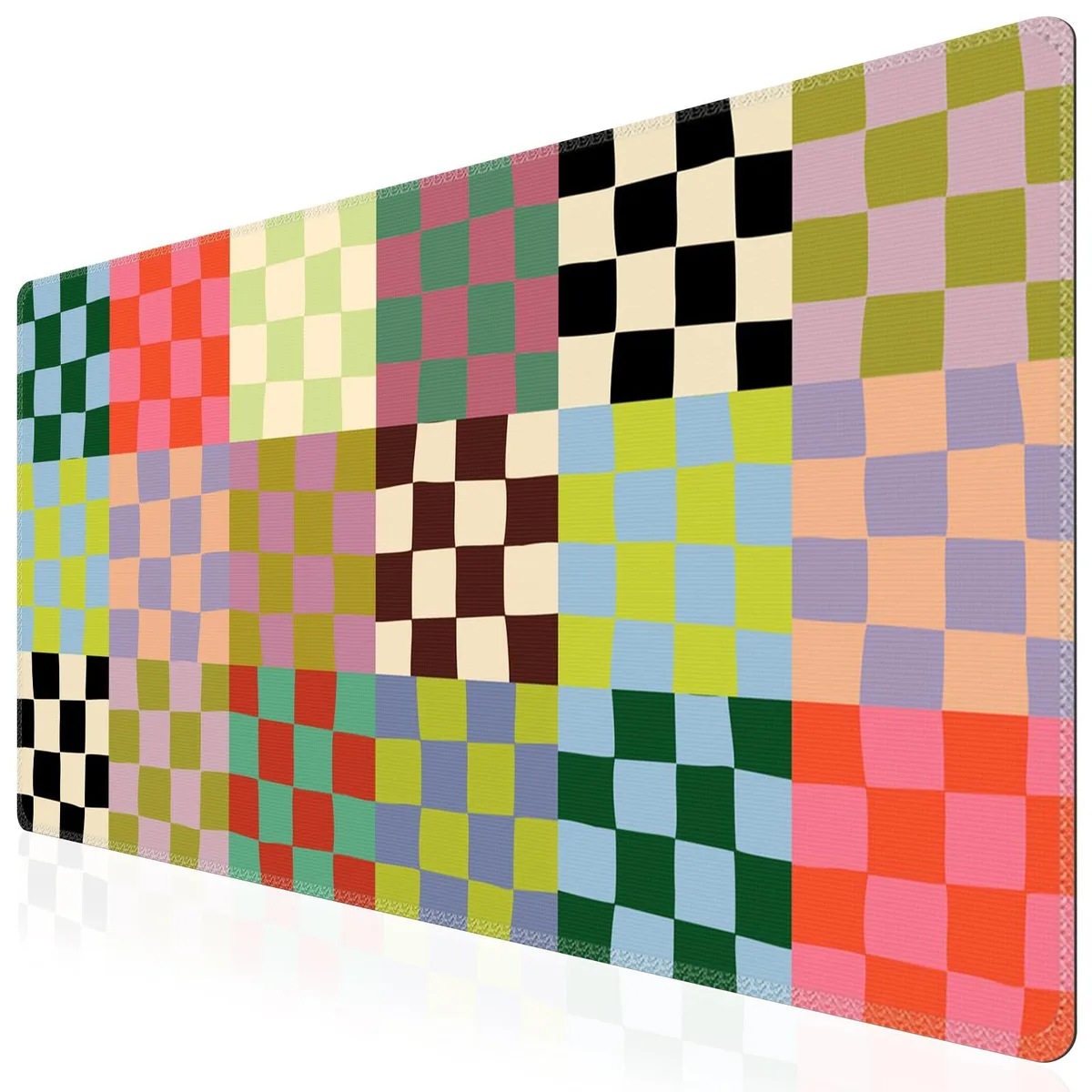  iCasso XXL Mouse Pad Retro Checkered 35.4 x 15.7 in — product photo