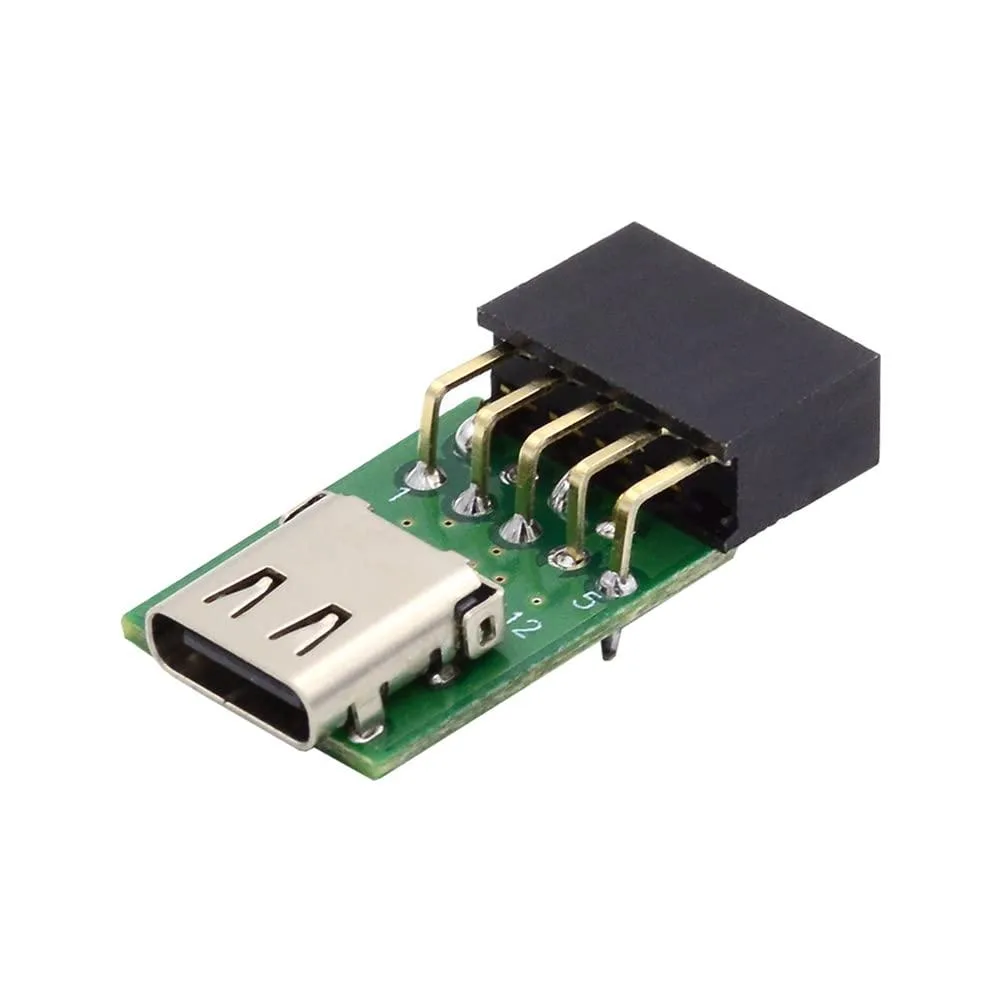 Fervit Fervit USB 3.1 Type-C Female to USB 2.0 9/10-pin Header Adapter 480Mbps — product photo
