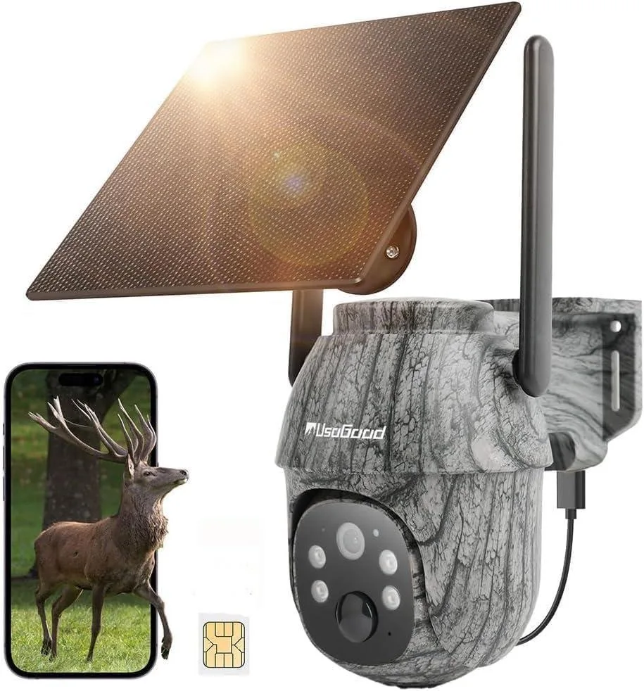 usogood TC18-SK 4G LTE Cellular Trail Camera 360° 2K 1920p Solar IP66 — product photo