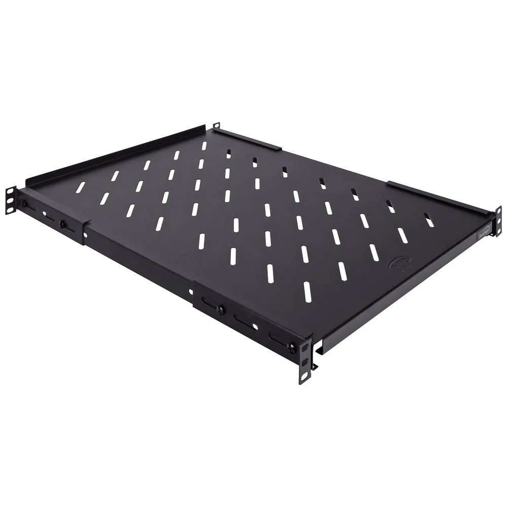 NavePoint NavePoint 1U 19" 4-Post Vented Shelf Adjustable 16-37" 242 lbs — product photo