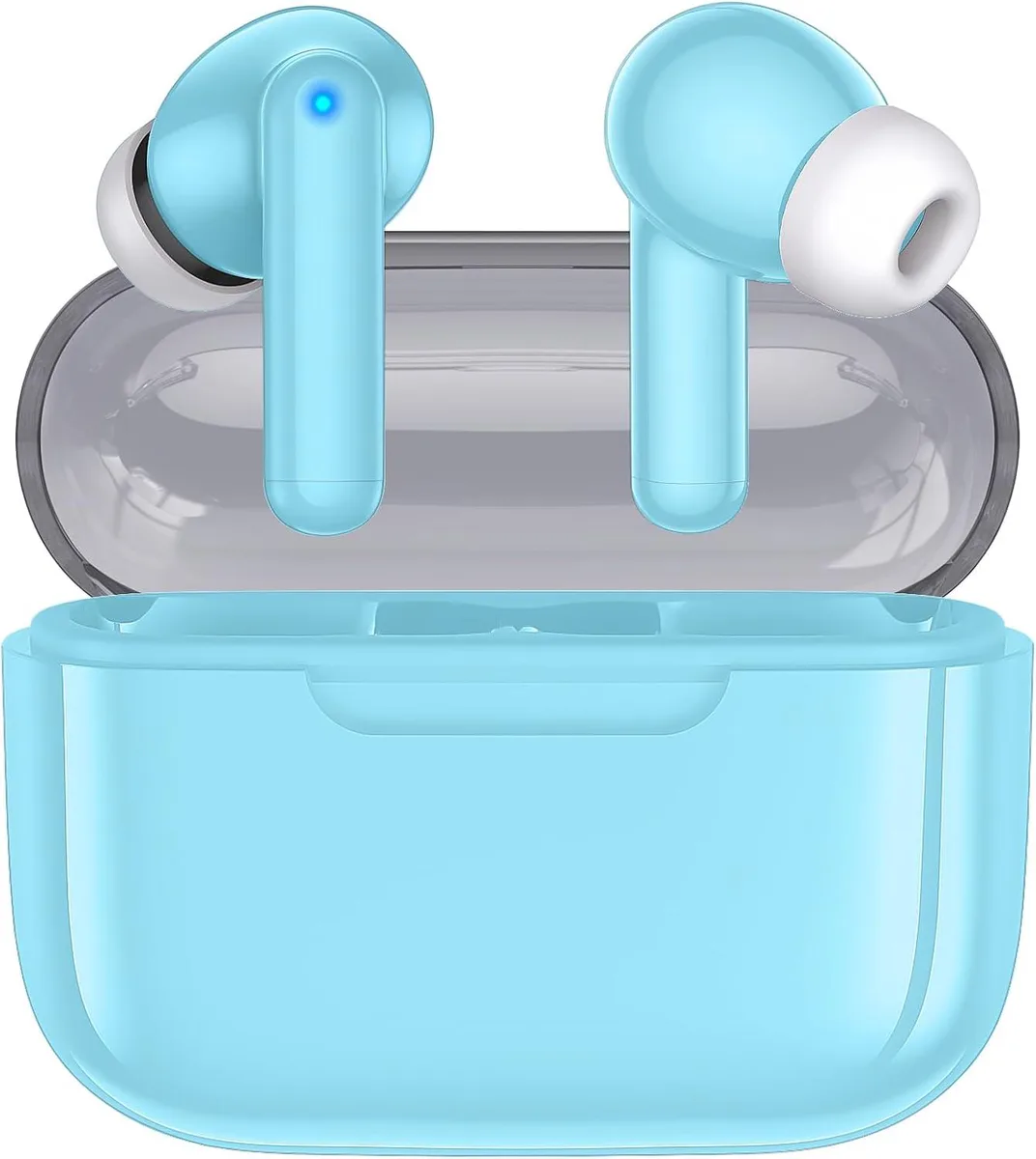 kurdene Bluetooth 5.3 Earbuds White 48h 12mm 4-mic — product photo