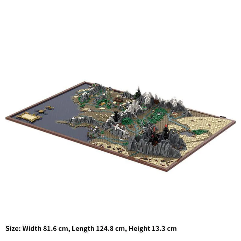 ZITIANYOUBUILD ZITIANYOUBUILD MOC-133505 Middle Earth Map Building Blocks 9129PCS — product photo