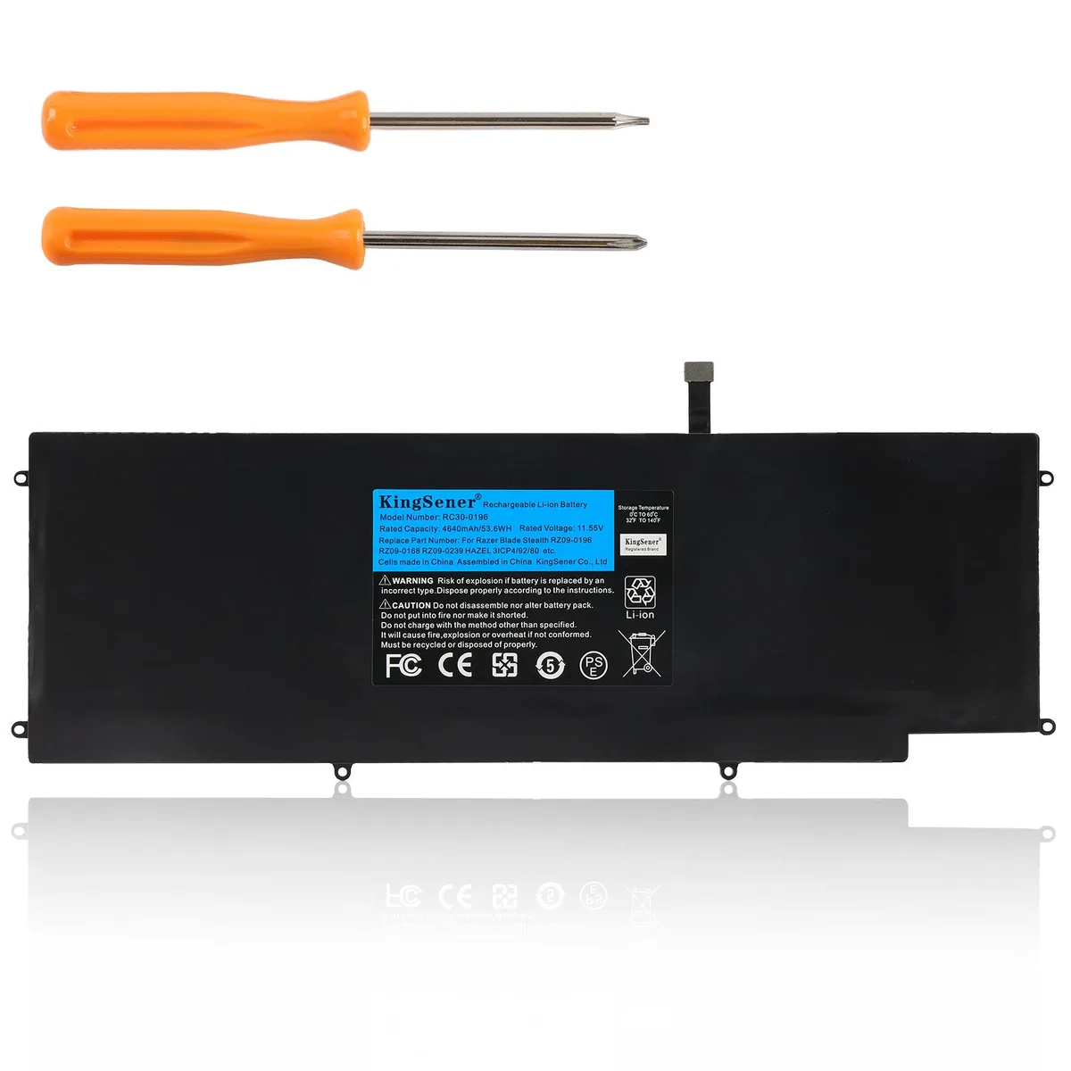 KingSener KingSener RC30-0196 laptop battery 4640mAh 11.55V 4-cell — product photo