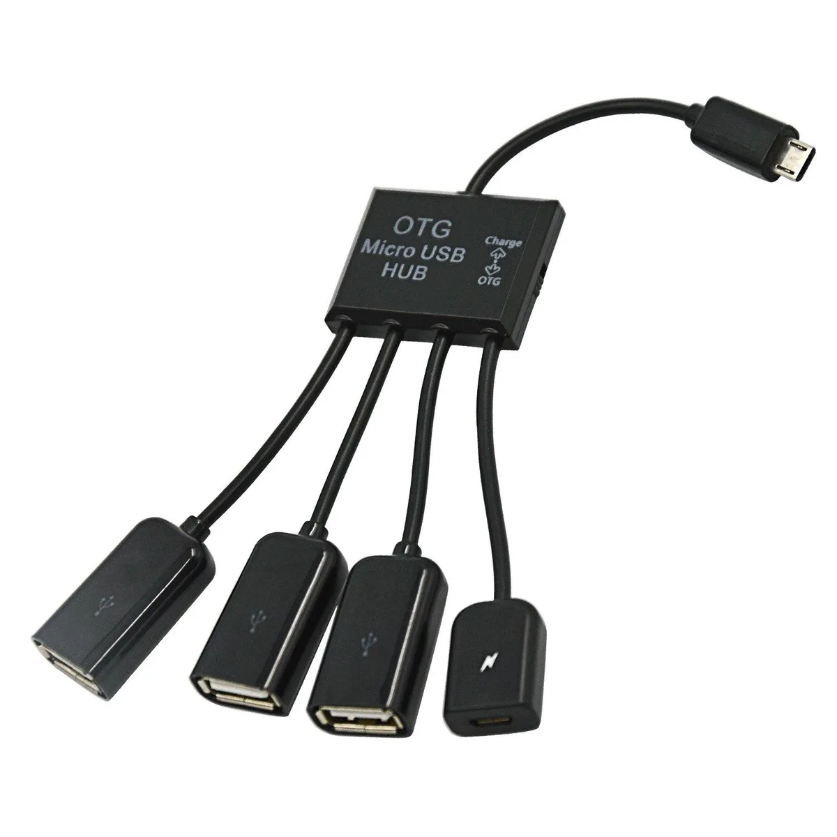 Fervit Fervit Micro USB OTG 3 Port Hub Adapter Cable with Power for Galaxy S5 i9600 Note3 N9000 — product photo