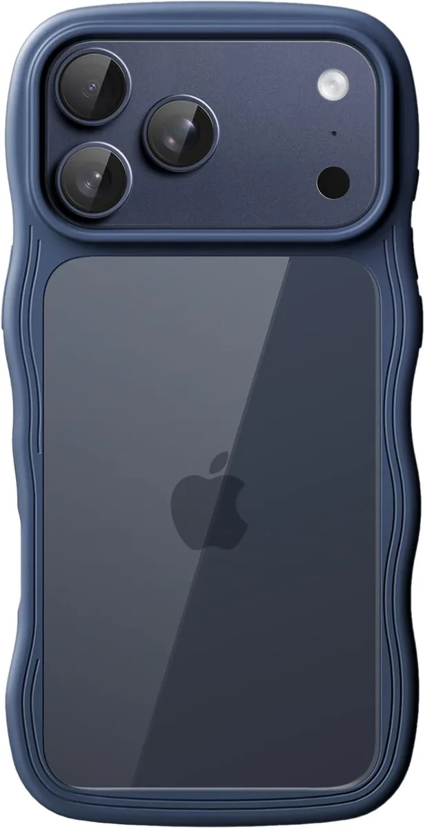 OMOTON OMOTON Wavy Case iPhone 17 Pro Max 6.9-Inch Dark Blue — product photo
