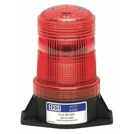 Ecco ECCO 6262R Beacon Light Red 12-80V DC 80 FPM 3 7/8 in Permanent — product photo
