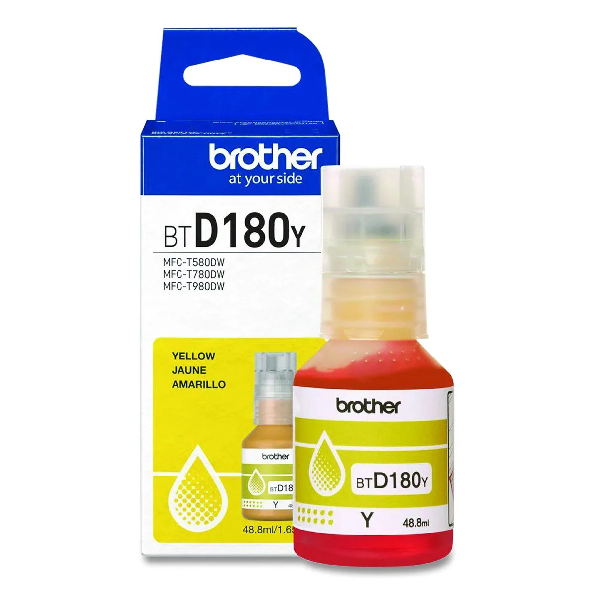 Brother Brother BTD180Y High Yield Yellow Ink Bottle for 580, 780, 980 Printers — product photo