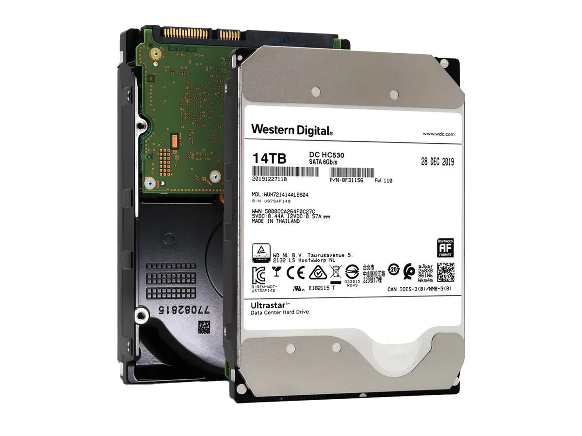 Western Digital Western Digital Ultrastar DC HC530 14TB SATA 3.5" 512MB internal hard drive — product photo