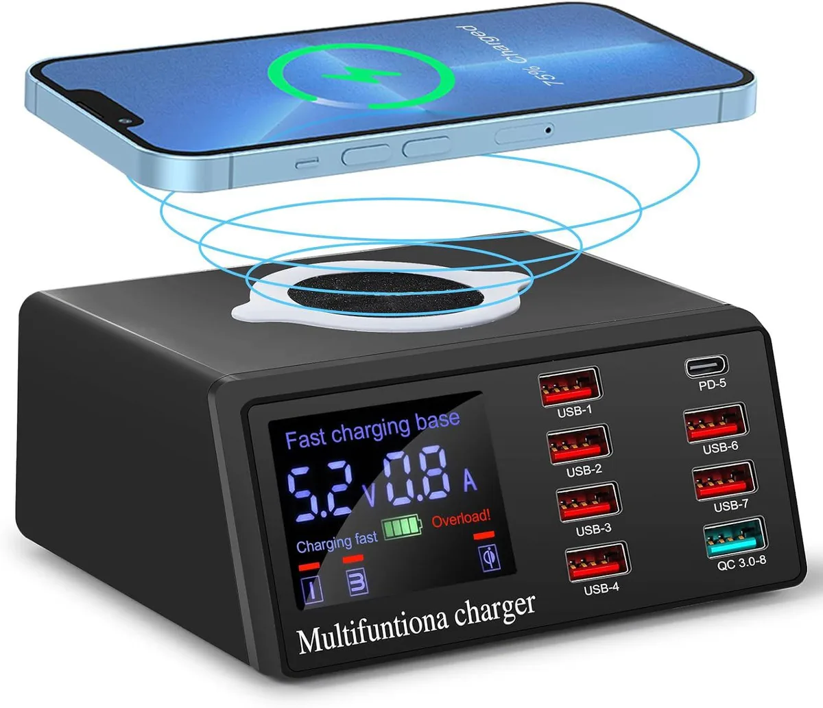 BONAEVER BONAEVER 100W 8-Port USB Charging Station — product photo