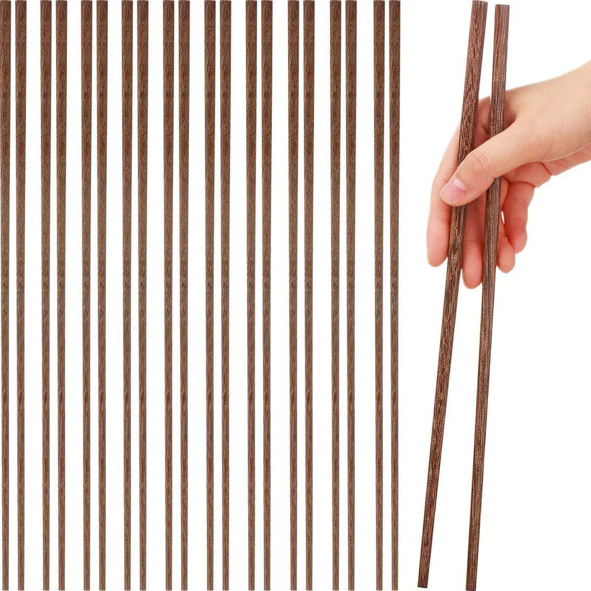  Patelai-3715 10 Pairs 12 Inch Wooden Cooking Chopsticks — product photo