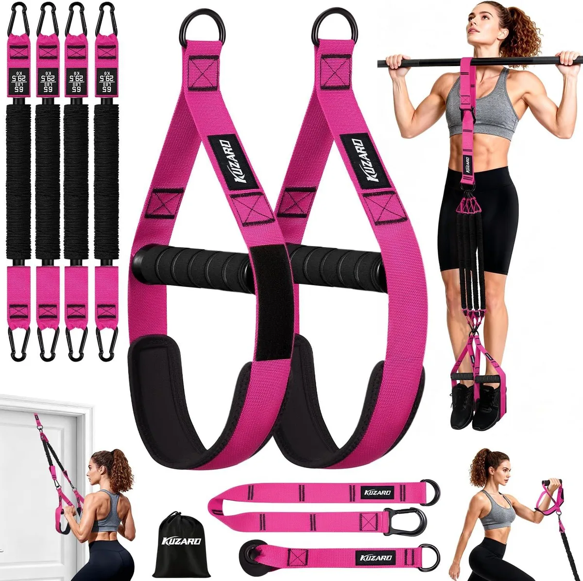 TAURKENAM TAURKENAM Pull-Up Assistance Bands 4-Pack 65260 lbs weight training — product photo