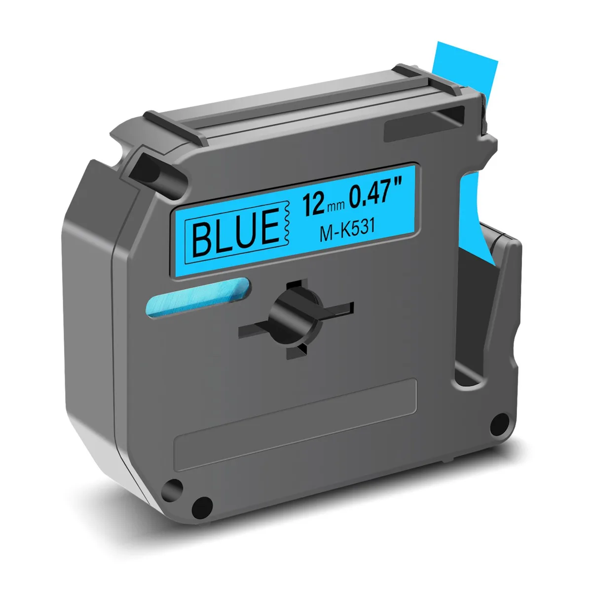 GREENCYCLE GREENCYCLE MK-531 label tape 12 mm × 8 m black on white — product photo