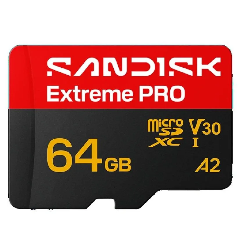 SanDisk SanDisk Extreme PRO microSDXC 64GB UHS-I U3 V30 A2 200MB/s memory card — product photo
