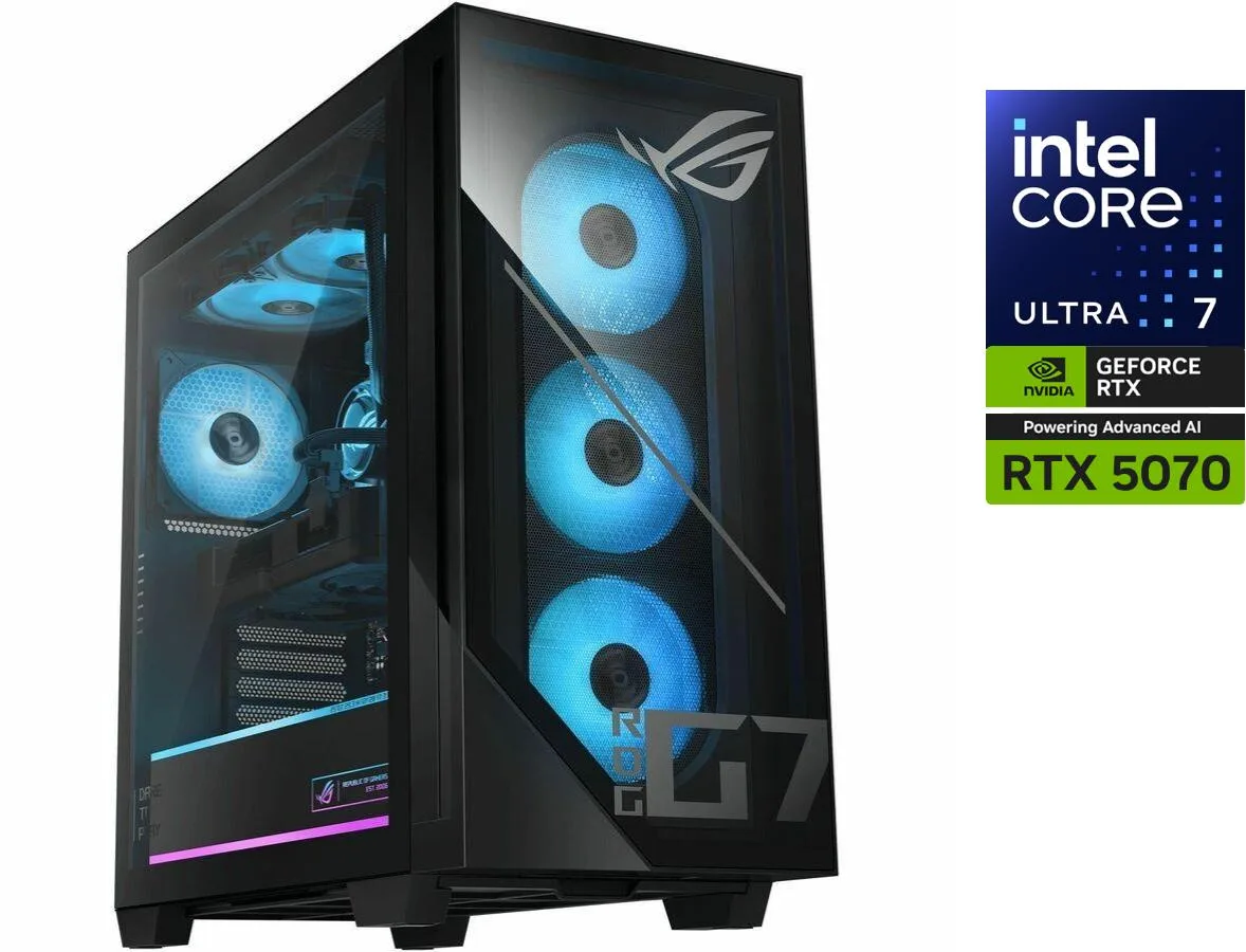ASUS ASUS G700TF-XS776 Gaming PC Core Ultra 7 265F 32GB 1TB RTX 5070 12GB 850W — product photo