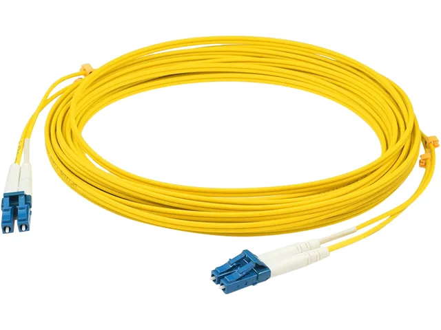 AddOn AddOn ADD-LC-LC-15M9SMF 49.21 ft Duplex LC/LC OS1 Yellow network ethernet cable — product photo