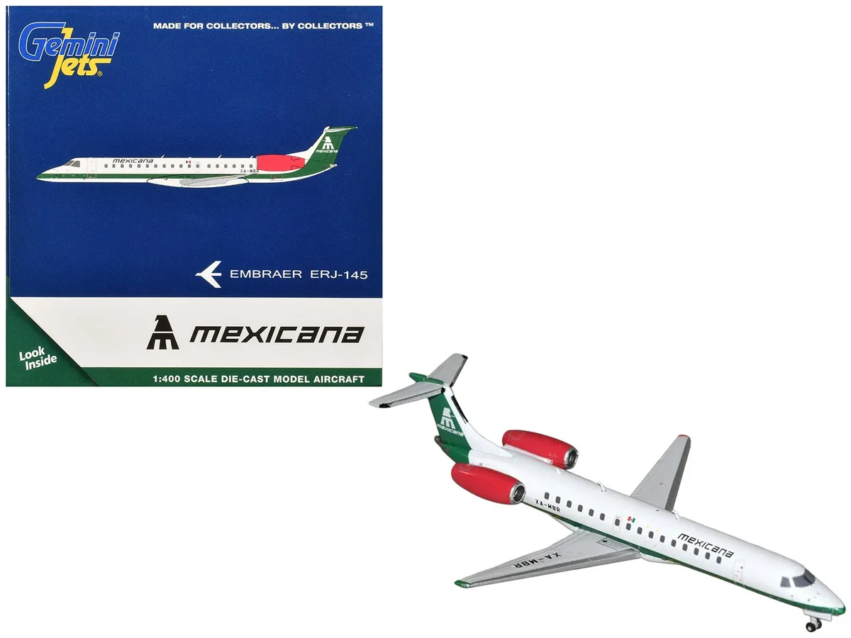 GeminiJets GeminiJets Embraer ERJ-145 "Mexicana de Aviacion" XA-MBR 1/400 Diecast Hobby Collectible — product photo