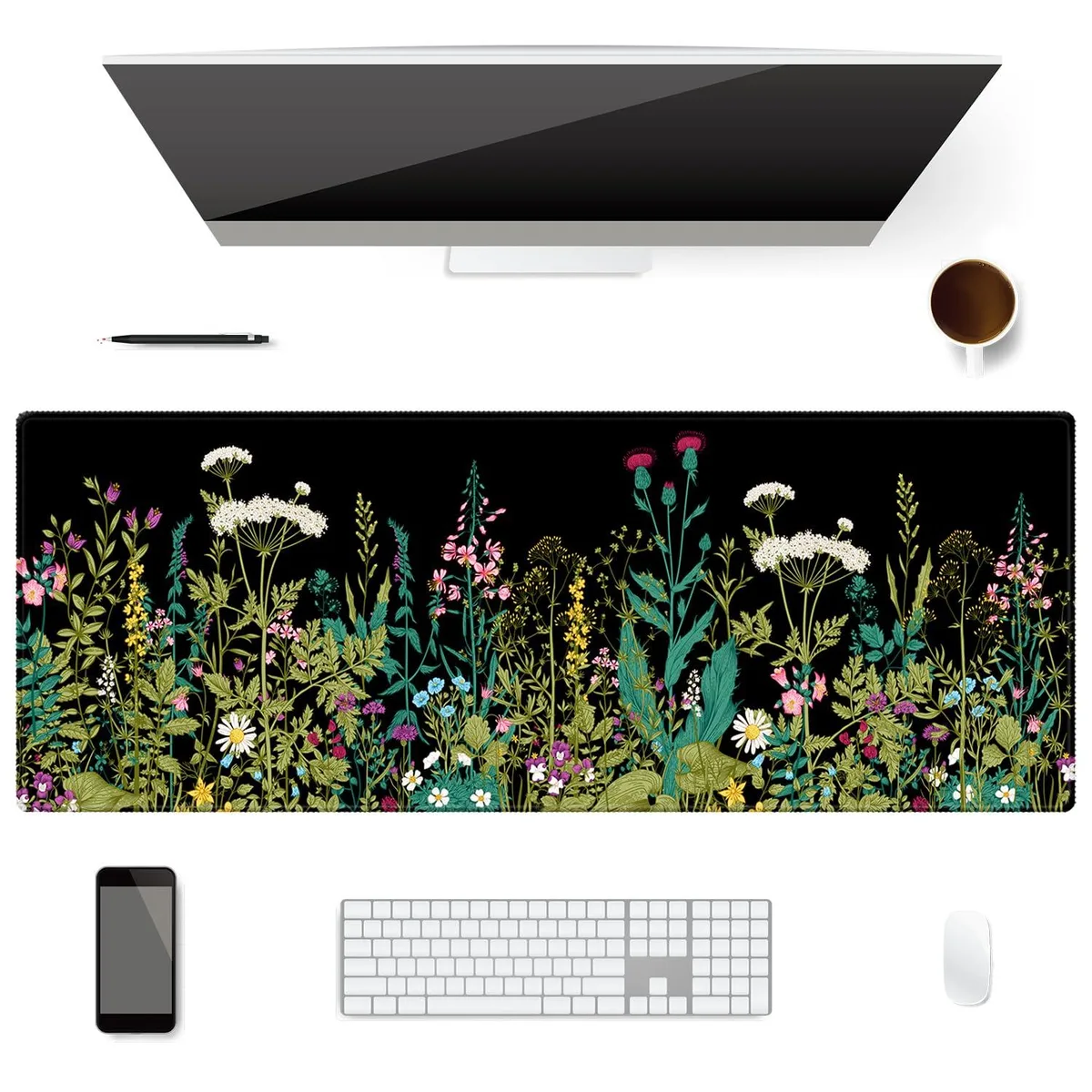  Keychron Donpc7731985 Mouse Pad 31.5x11.8 inch 2mm Black — product photo