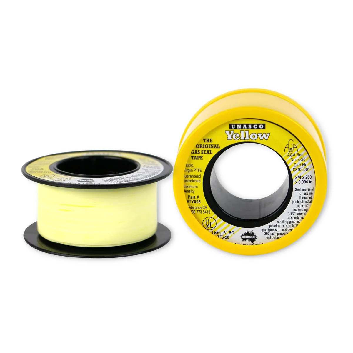 FindTape FindTape Yellow Gas Seal Thread Seal Tape 1 in. x 260 in — product photo