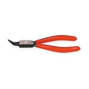 Knipex retaining-ring pliers, 45-degree angled tips, yellow plastic-dipped handles