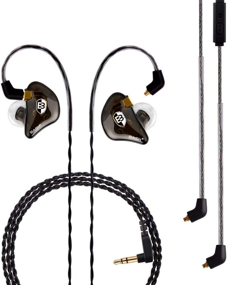 YINGHUA YINGHUA BASN Bsinger PRO In-Ear Monitors MMCX Clear Brown 38 dB 360° — product photo