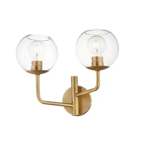 Maxim Maxim 38412CLNAB Branch 2-Light 17.5" Natural Aged Brass Vanity — product photo