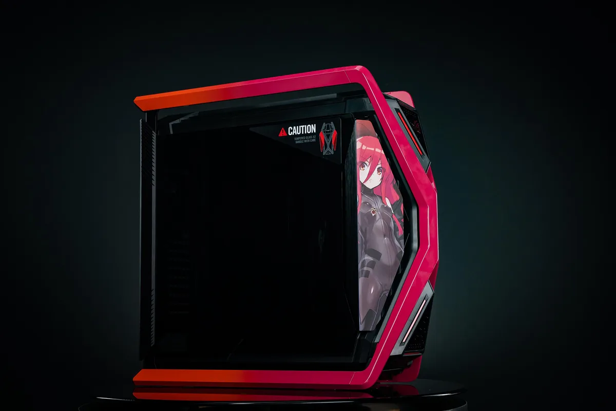 Corn Electronics Corn Electronics GR701 E-ATX PC case Shana of the Blazing Eyes-Red — product photo