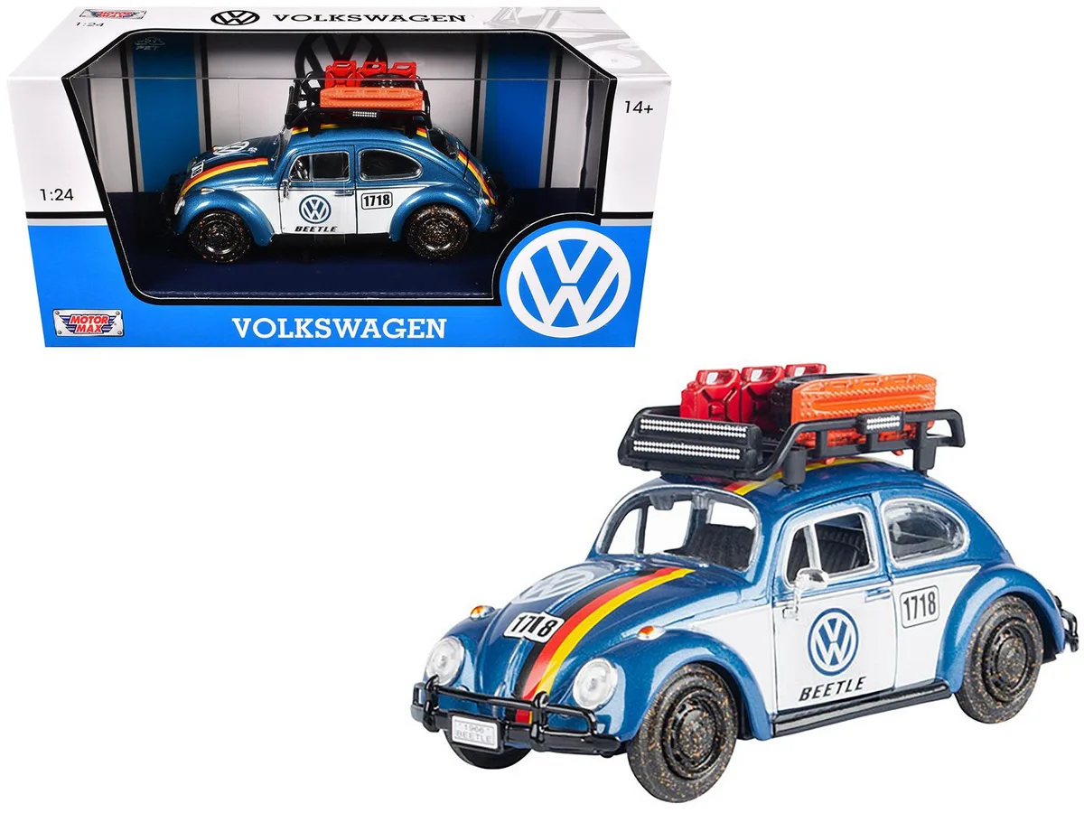 MOTORMAX MOTORMAX 1966 Volkswagen Beetle Off Road #1718 1/24 Scale Diecast Hobby Collectible — product photo