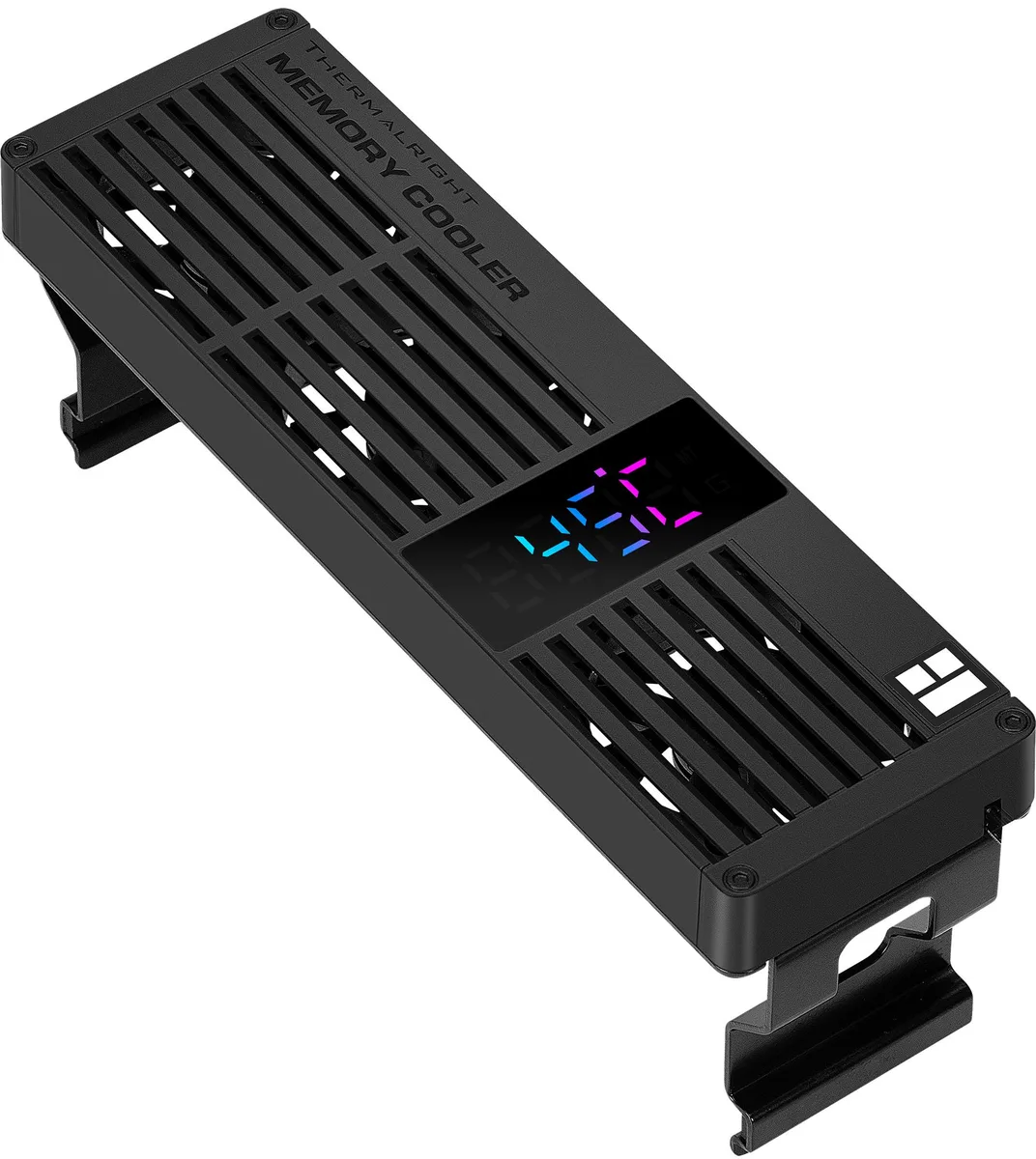 Thermalright Thermalright MC-3 Digital Memory Cooler, Triple 40mm PWM Fans, ARGB Display, 4500RPM, DDR-DDR5, Black — product photo