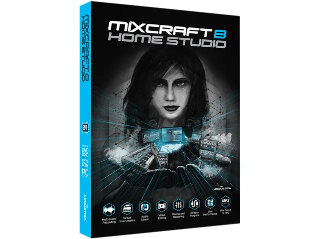 Acoustica, Inc. Acoustica, Inc. AC-8HOM-DL Mixcraft 8 Home Studio video software download — product photo