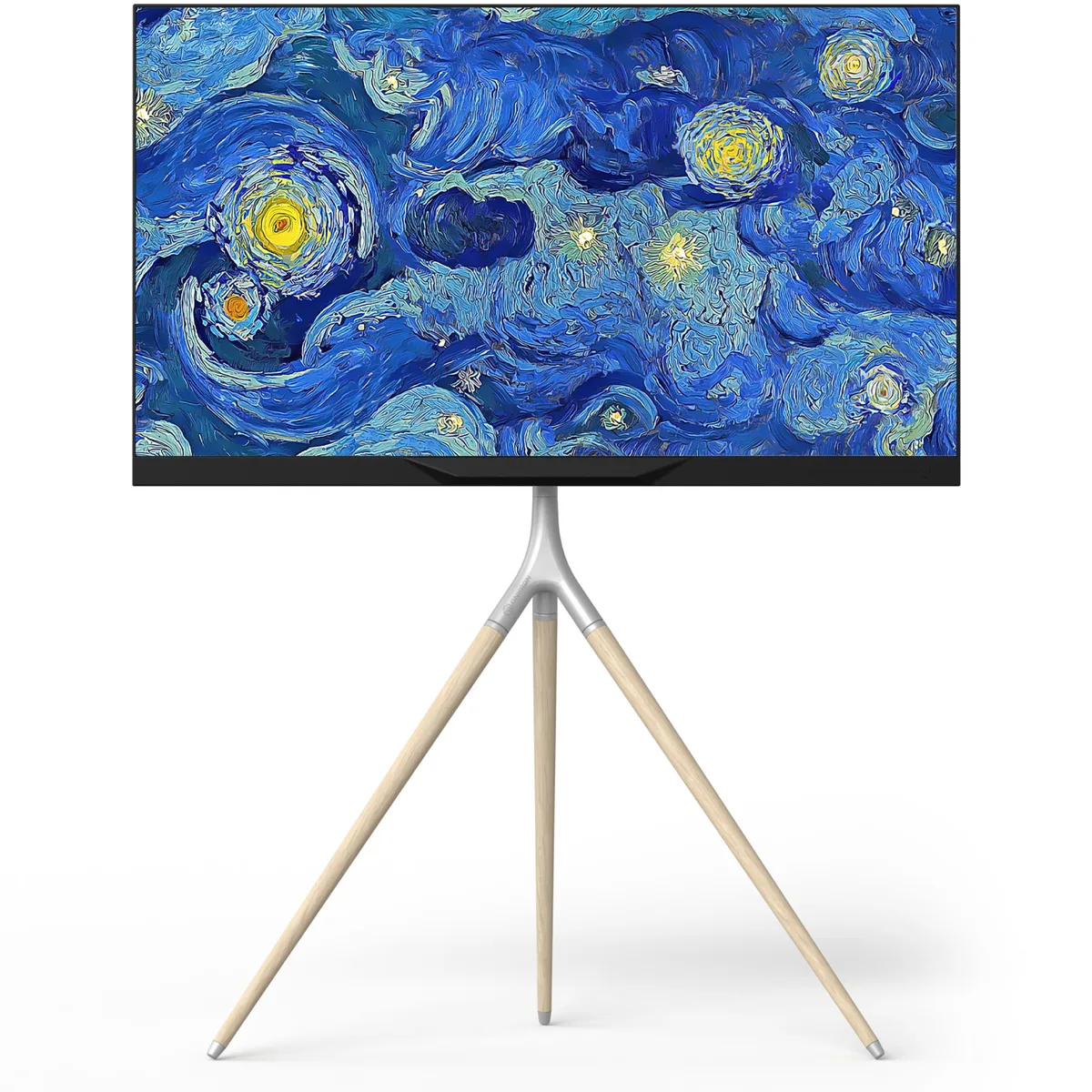 ONKRON ONKRON TS1220-WHT Tripod Easel TV Stand White 32-65" 77 lb — product photo