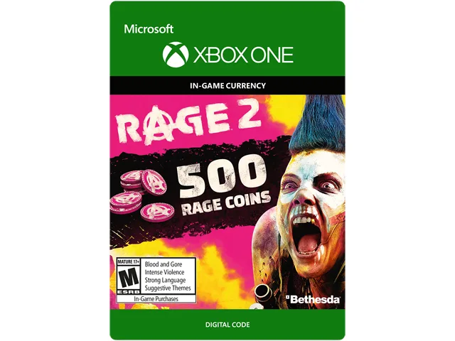 Bethesda Softworks Bethesda Softworks KZP-00037 Rage 2 500 Rage Coins Xbox One downloadable game — product photo