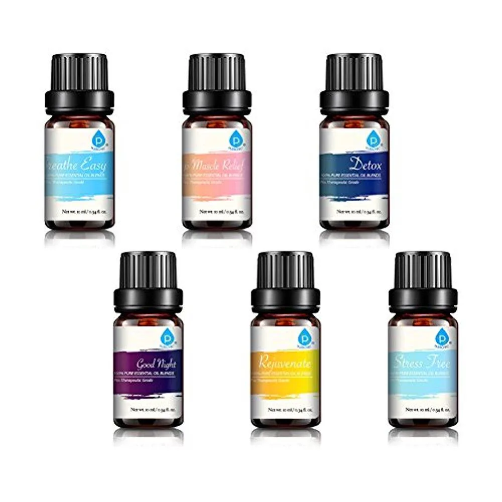 Pursonic AOB6 gift box with six small essential oil bottles