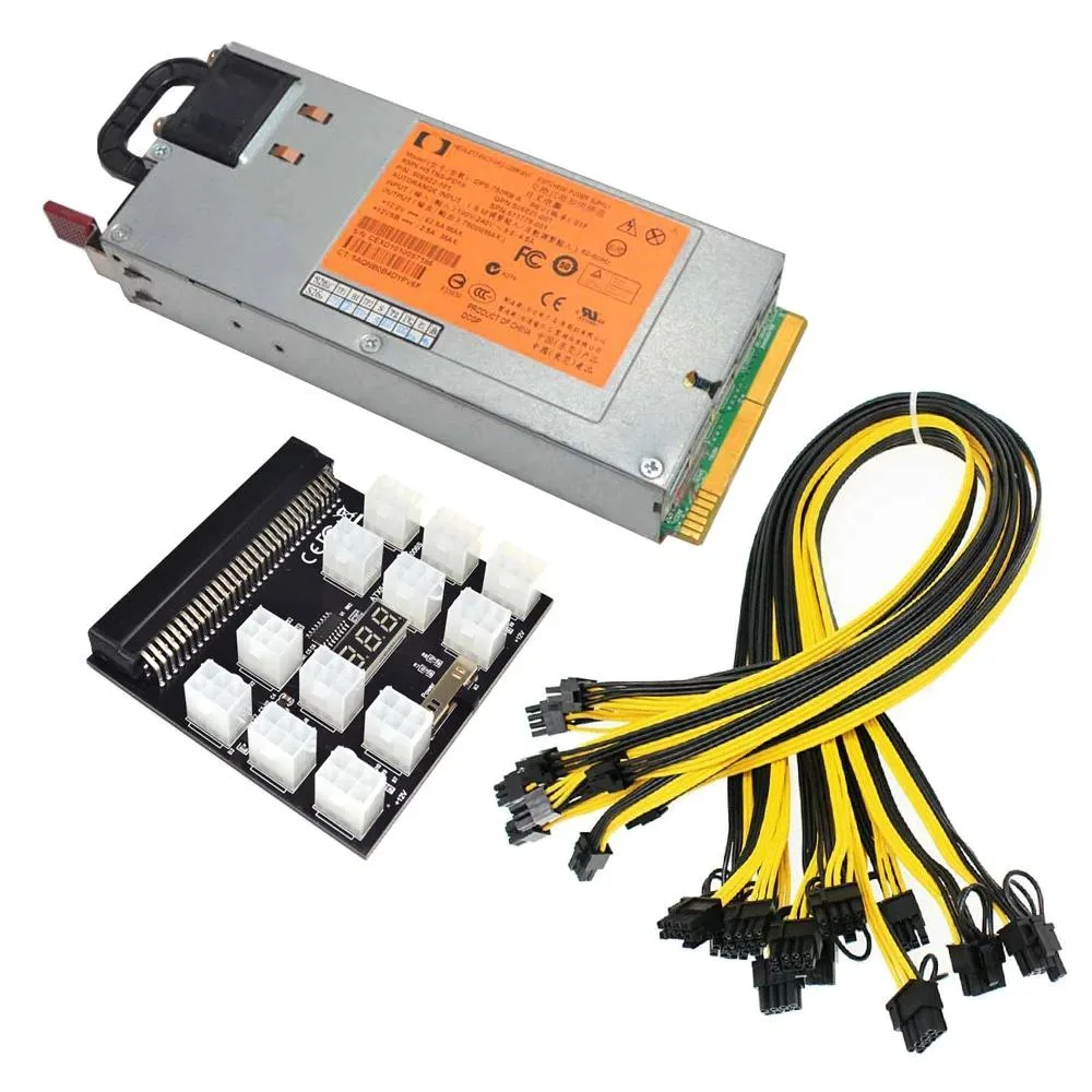 YINGHUA YINGHUA 750W Server Power Supply Kit Breakout Board 12 Cables — product photo