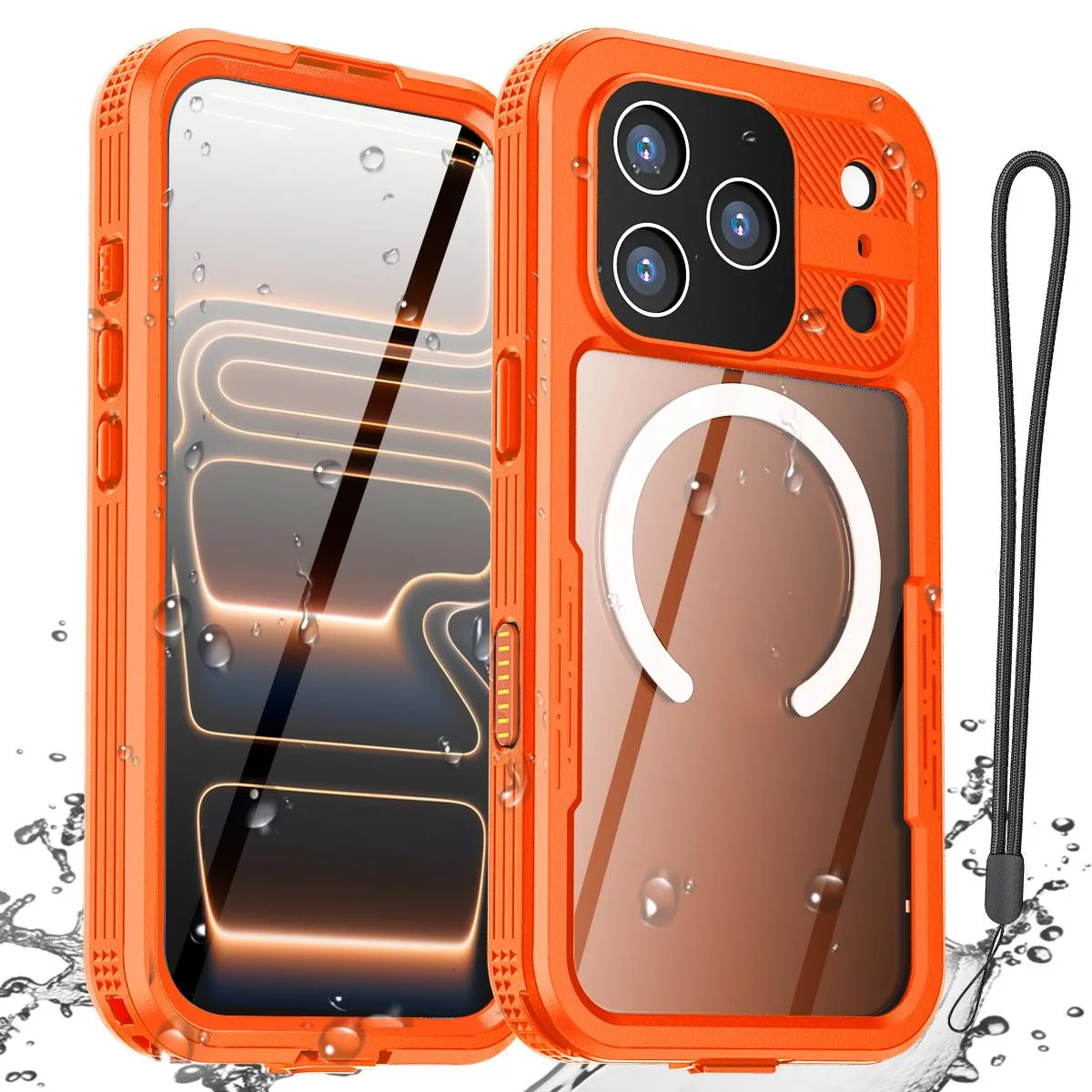 SZYG SZYG Waterproof Case iPhone 17 Pro Max Orange — product photo