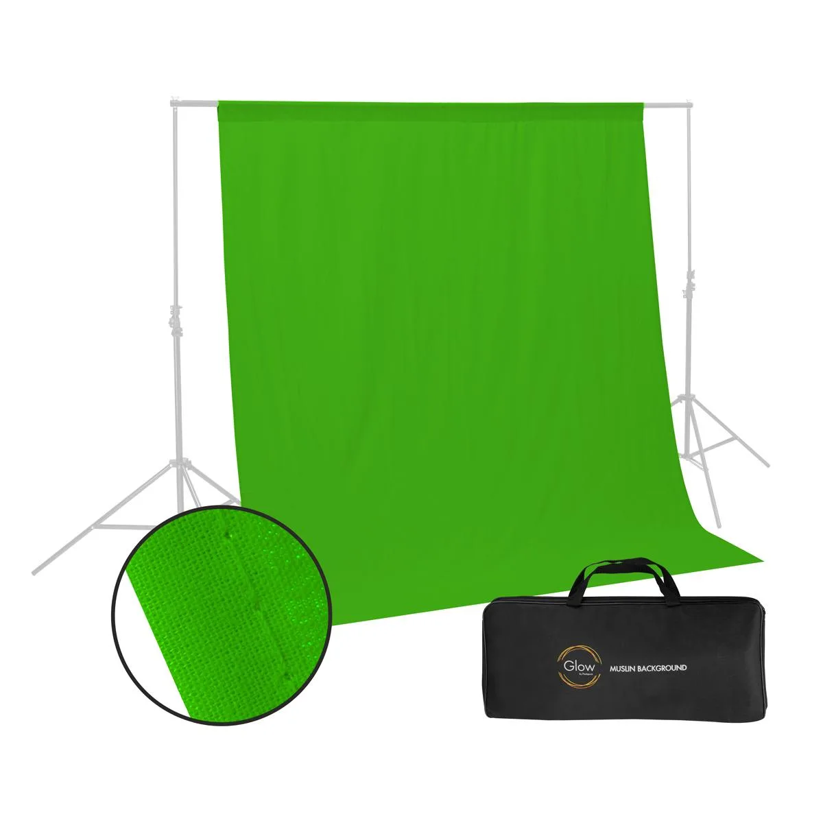 Glow Edge Glow Edge Muslin Background 10 x 10 ft Chroma Green — product photo