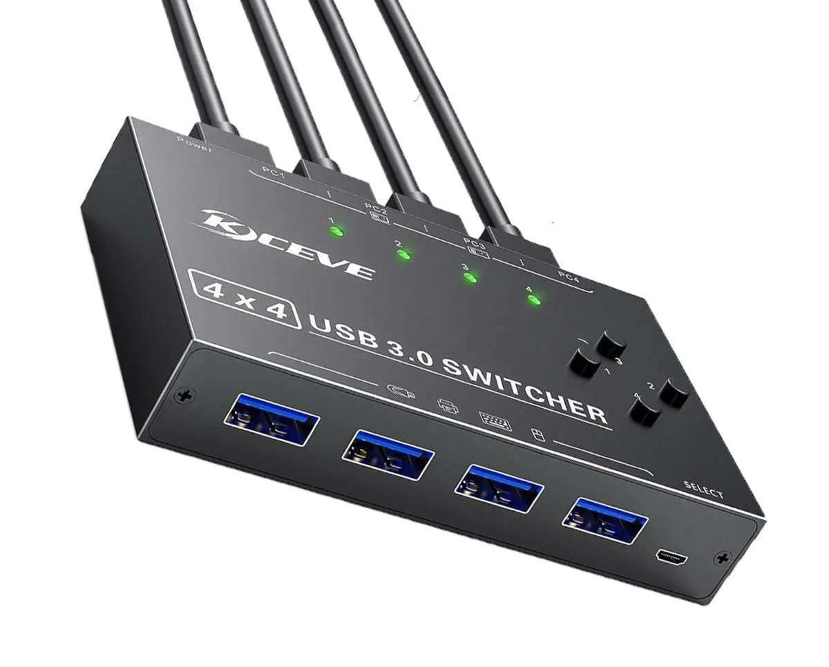 Vszerda Vszerda NW-KM434-Xin 4-Port USB 3.0 KVM Switch — product photo