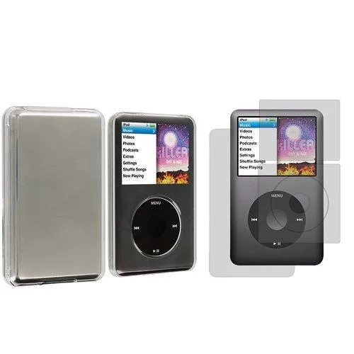 DIXSG DIXSG 4330387581 Clear Hard Case + Screen Protector for iPod Classic 6th Gen 80GB 120GB 160GB — product photo