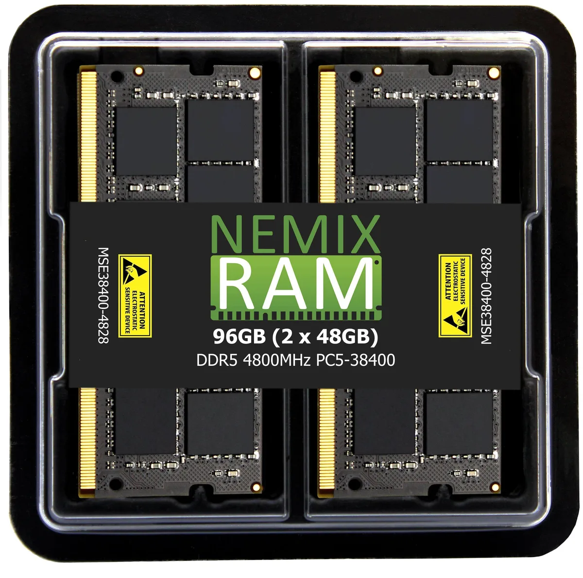 NEMIX RAM NEMIX RAM 96GB (2x48GB) DDR5 4800 ECC Unbuffered SODIMM server RAM — product photo