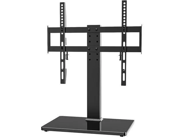 LORDWORLD LORDWORLD Universal TV Stand 27-60 inch 6-Level Height Adjustable Tempered Glass Base VESA 400x400mm — product photo
