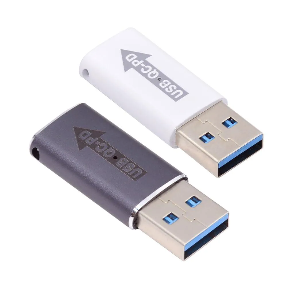 Fervit Fervit USB 2.0 A Male QC to PD USB-C Female 5Gbps Adapter 2pcs — product photo